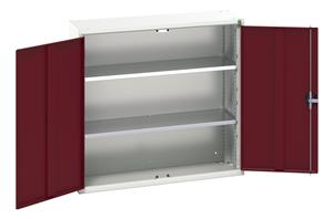 16926214.** verso wall / shelf cupboard with 2 shelves. WxDxH: 1050x350x1000mm. RAL 7035/5010 or selected
